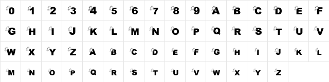 pf_monster-1 Regular font glyphpreview