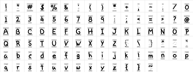 LD Signpost Regular font glyphpreview