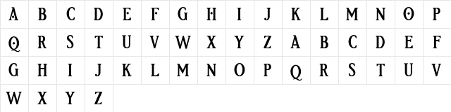 Etherion FREE Regular font glyphpreview