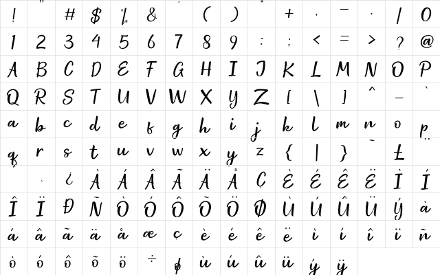 Space Craft Regular font glyphpreview