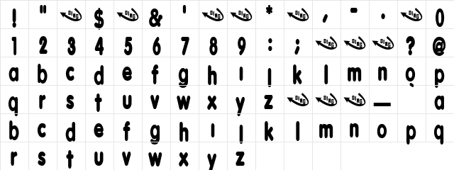 Deceit Regular font glyphpreview