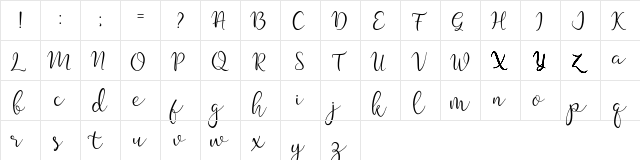 silver soul Regular font glyphpreview