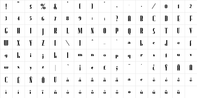 FundRunk-Normal Regular font glyphpreview