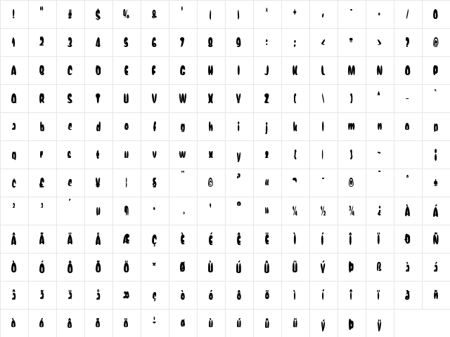 EggIt AOE Regular font glyphpreview