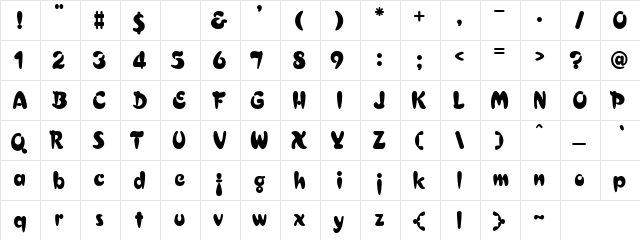 Meraviant Regular font glyphpreview