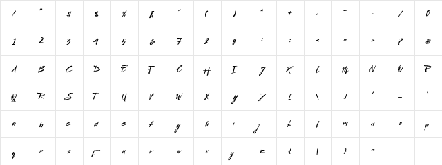 Qunka Demo Version Regular font glyphpreview