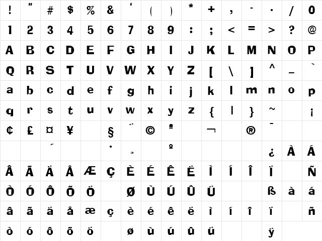Socket Regular font glyphpreview