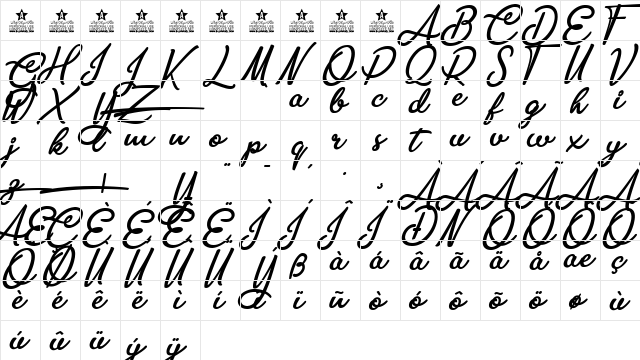 Ambar Pearl Personal Use Regular font glyphpreview