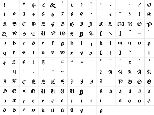Opine Normal font glyphpreview