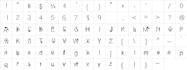 ChristmasEve Medium font glyphpreview
