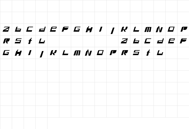 SNAFU Regular font glyphpreview
