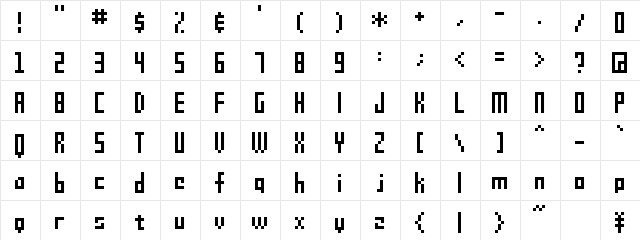 SHAKAGRAPHIC 09 font glyphpreview