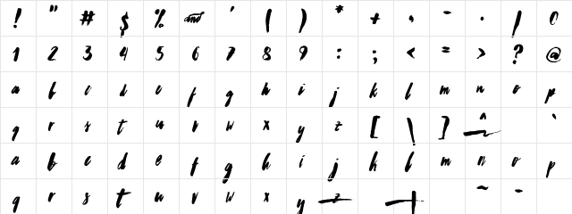 Worthwhile Regular font glyphpreview