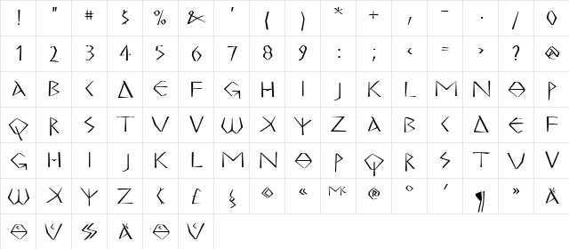 MKGreco-Bold Regular font glyphpreview