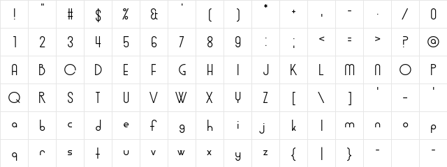 Midnight Champion Regular font glyphpreview