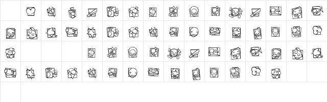 ShnPC Regular font glyphpreview