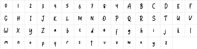 Septy Notes Regular font glyphpreview