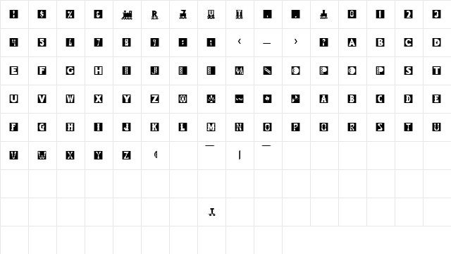 SnakeOilSSK Regular font glyphpreview