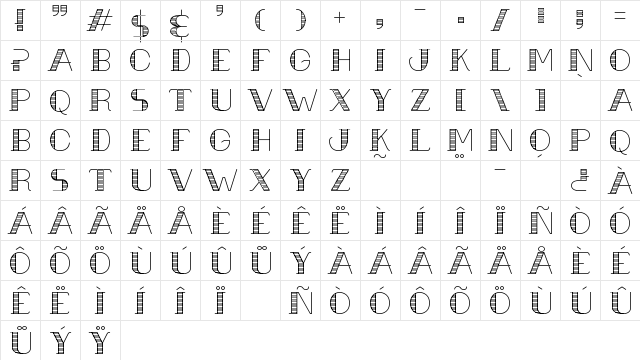 Urbane Cuisine Regular font glyphpreview