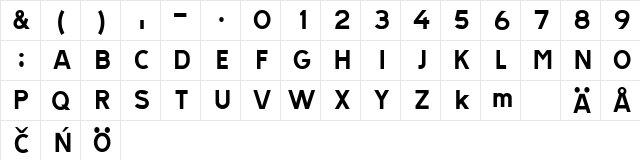 TRATEXPOSVERSAL POSVERSAL font glyphpreview