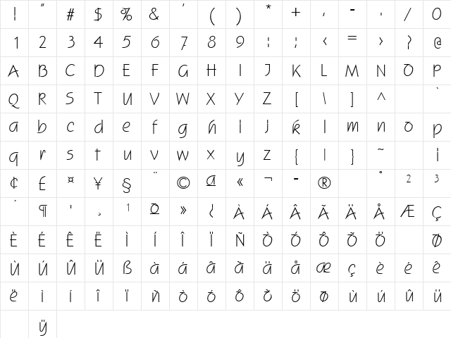 Status Regular font glyphpreview
