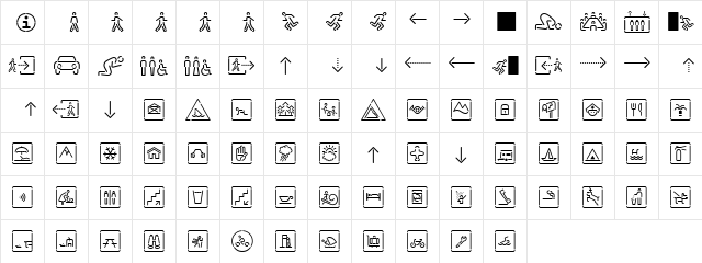 SirucaPictograms Regular font glyphpreview