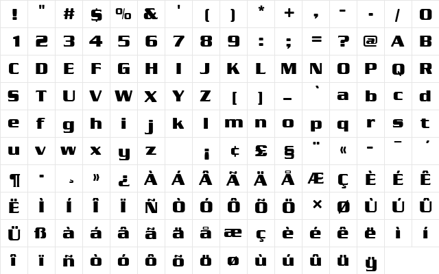 SerpentineDBolRo1 Regular font glyphpreview