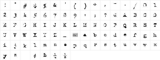 Royal Fadeing Normal font glyphpreview