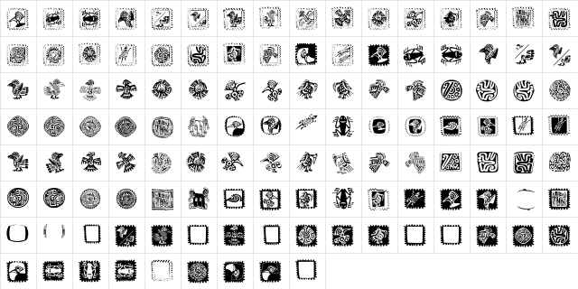 MexiKOrnaments Regular font glyphpreview