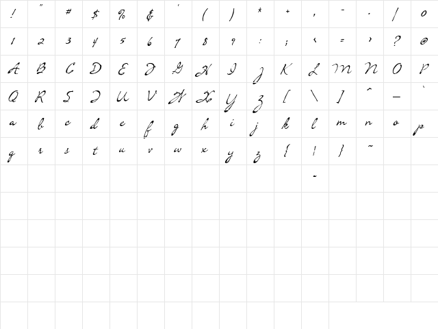 CK Heritage Regular font glyphpreview