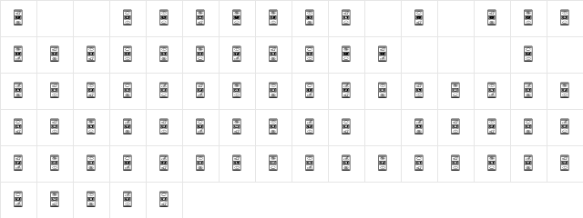 LuckyApe Regular font glyphpreview