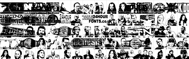 TNA Lockdown Regular font glyphpreview