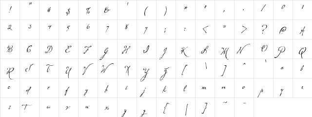 CK Maternal Regular font glyphpreview