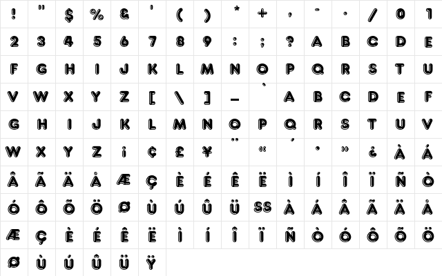 FrankfurterEF Highlight font glyphpreview