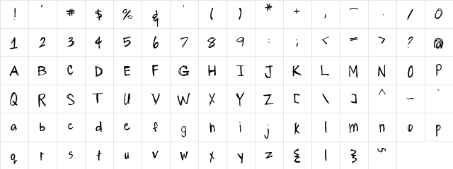 CK Study Hall Regular font glyphpreview
