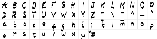 Aksioma Regular font glyphpreview