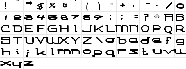 Competitor Regular font glyphpreview