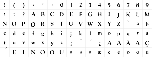 FloMotion Medium font glyphpreview