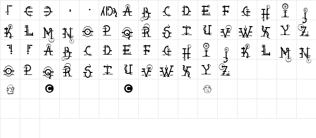 Snipple Regular font glyphpreview