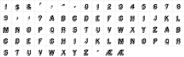 Archive Steeler Regular font glyphpreview