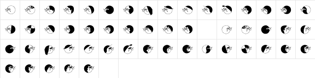 Nasenbear Regular font glyphpreview