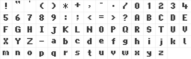Trapwagen Klein Regular font glyphpreview