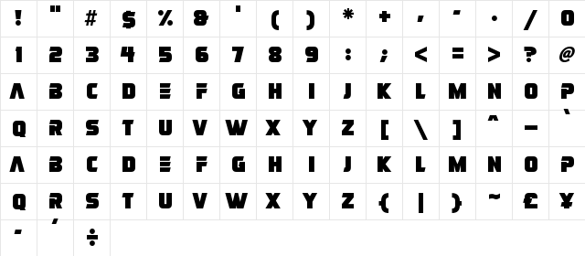 Never Better Regular font glyphpreview