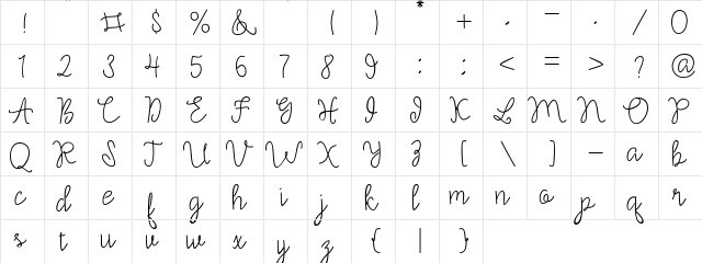 Silversmith Regular font glyphpreview