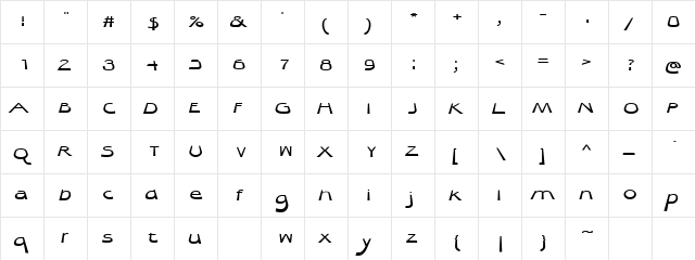 Quibel Bold font glyphpreview
