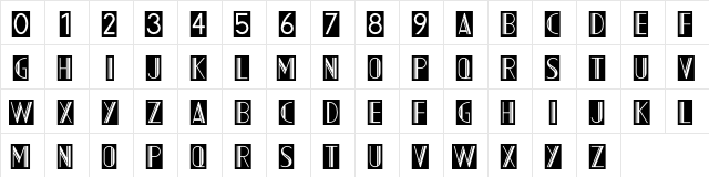 AC Mountain Inverted font glyphpreview