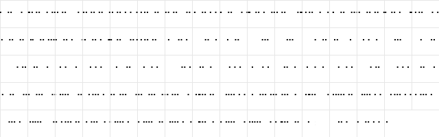 MC morse_VanDuuren_7_Unit Regular font glyphpreview