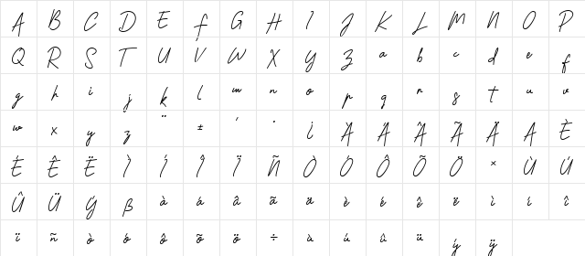 Shantty Shantty font glyphpreview