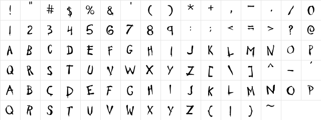 Font-fil-A Regular font glyphpreview