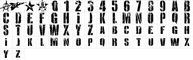 KRIPTON B Regular font glyphpreview